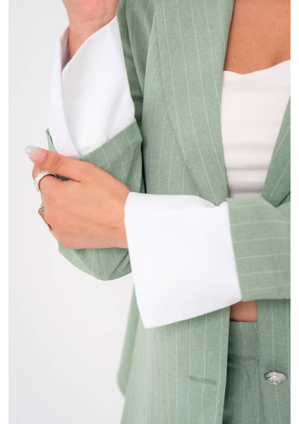 Asmetrik Kesim Gömlek Deteylı Blazer Ceket Pantolon Takım TKM08013 fiyatları