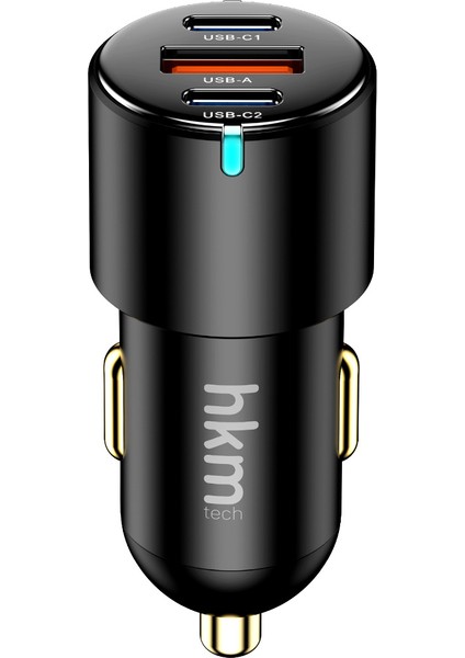HYPER 60W Hızlı Şarj Destekli, 3 Girişli (2xtype-C 1xusb) Araç Içi Çakmaklık Şarj Aleti modelleri