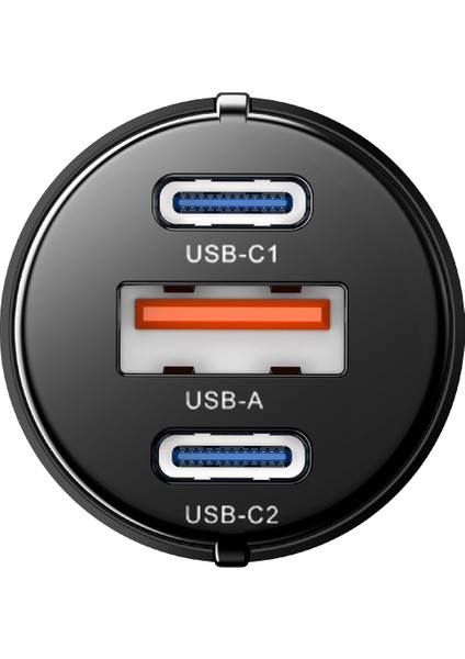 HYPER 60W Hızlı Şarj Destekli, 3 Girişli (2xtype-C 1xusb) Araç Içi Çakmaklık Şarj Aleti indirimleri