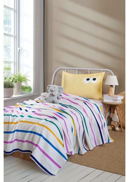 Renkli ve Eğlenceli Tek Kişilik Pike Takımı, Rahat ve Şık Uyku Seti modelleri