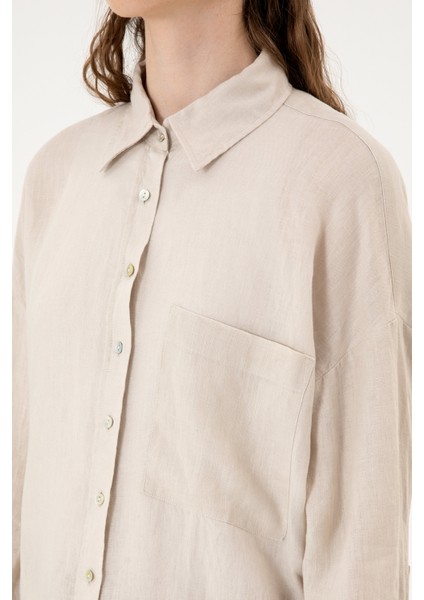 Kadın Taş Gömlek Desenli 50299794-VR049