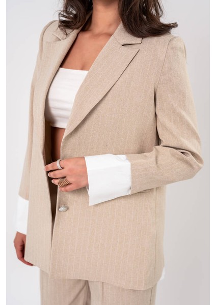 Asmetrik Kesim Gömlek Deteylı Blazer Ceket Pantolon Takım TKM08013 fiyatları