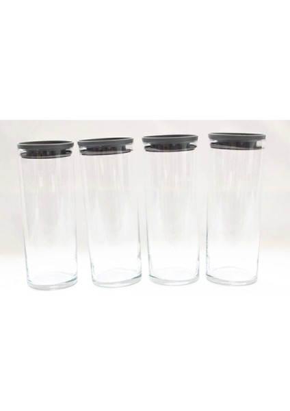 Turuncu Vakumlu 1230 cc Cam Saklama Kabı Seti, 4'lü fiyatları