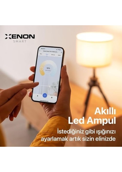Smart Akıllı Wi-Fi LED Akıllı Rgb Ampul, Mobil Uygulama Denetimli, Google Home ve Alexa Uyumlu Çok Renkli Lamba (1 Adet) X7021 modelleri