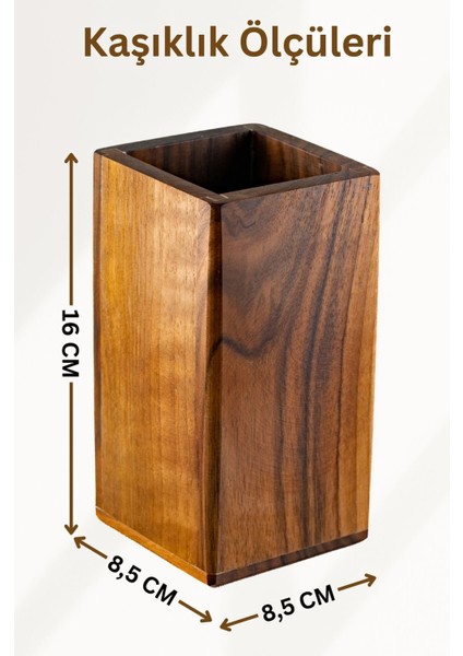 El Yapımı Ceviz Ağacı Kaşıklık, Şık ve Doğal Tasarım fiyatları