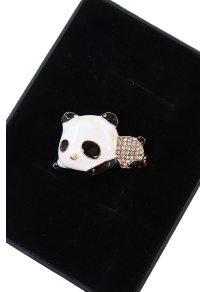 Yavru Panda Broş. Yaka Iğnesi Panda Broş. Zirko Taşlı Tasarım Panda Broş. Kadın Broş. Panda Broş. fiyatları