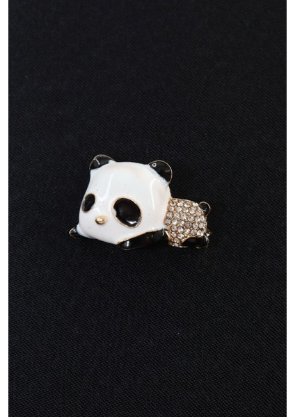 Yavru Panda Broş. Yaka Iğnesi Panda Broş. Zirko Taşlı Tasarım Panda Broş. Kadın Broş. Panda Broş. fırsatları