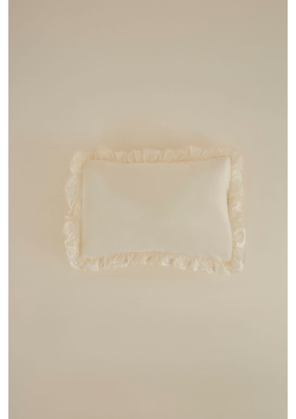 Iki Parça Ekru Yastık Kılıfı, Yumuşak ve Şık Tasarım
