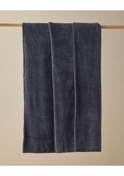 Antrasit Renkli 120X170 cm Yumuşak ve Sıcak Battaniye