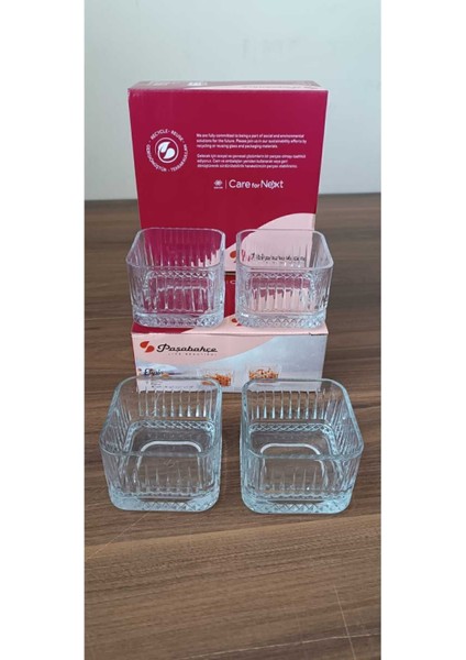 Turuncu Kare 6'lı Çerezlik ve Tatlı Sunum Kasesi, Şık ve Kullanışlı Set