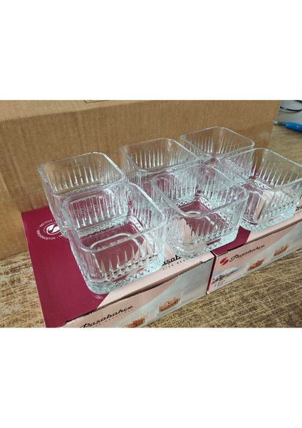 Turuncu Kare 6'lı Çerezlik ve Tatlı Sunum Kasesi, Şık ve Kullanışlı Set fiyatları