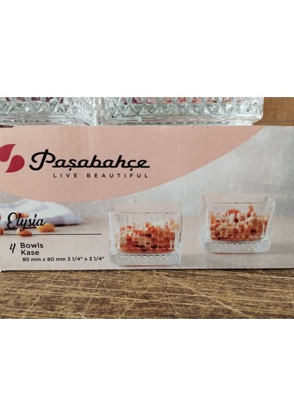 Turuncu Kare 6'lı Çerezlik ve Tatlı Sunum Kasesi, Şık ve Kullanışlı Set fırsatları