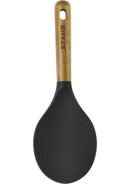 Silikon Pilav Kaşığı 22 Cm, Siyah, Dayanıklı ve Kullanışlı Mutfak Gereci fiyatları