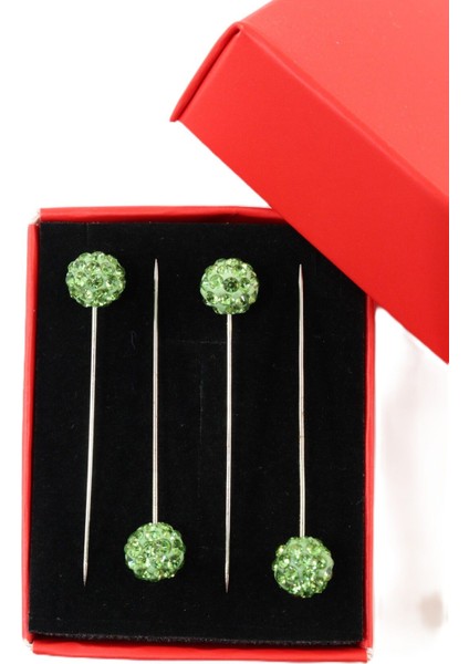 4’lü Yeşil Taşlı Eşarp Iğnesi. Şal Iğnesi. Türban Iğnesi. Başörtü Iğnesi. Eşarp ve Şal Iğnesi. fırsatları