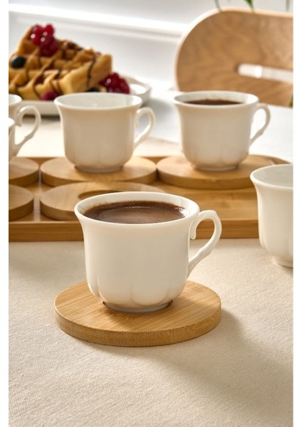 Altı Kişilik Bambu Fincan Takımı, 90 Ml, Şık ve Doğal Tasarım fırsatları