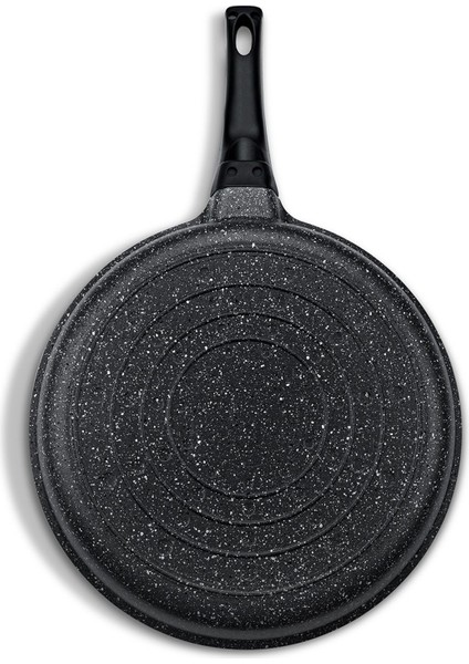 Siyah 2 Parça Alüminyum Döküm Granit Tava Takımı 20-24 cm modelleri