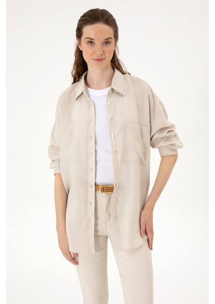 Kadın Taş Gömlek Desenli 50299794-VR049