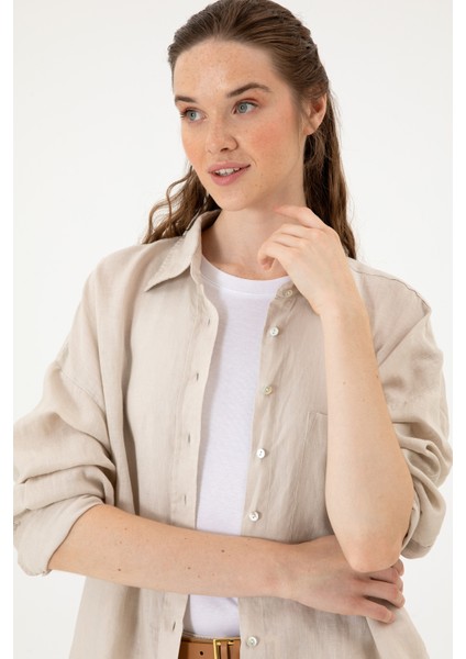 Kadın Taş Gömlek Desenli 50299794-VR049 fiyatları