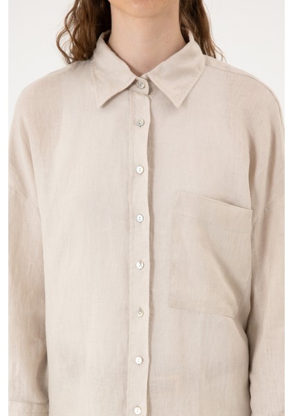 Kadın Taş Gömlek Desenli 50299794-VR049