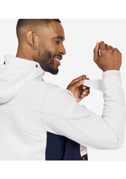 Tribord Erkek Rüzgar Kesen Yelkenli Montu - Açık Gri/siyah - Softshell 500 indirimleri