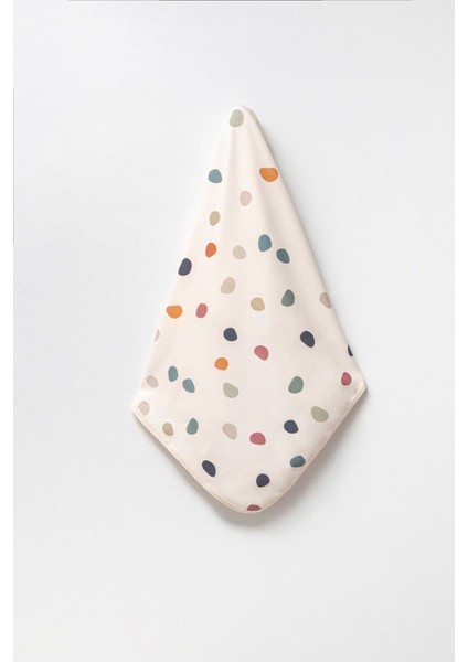 Ekru Çift Katlı Pamuklu Bebek Battaniyesi, Yumuşak ve Çok Amaçlı Kullanım