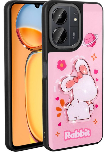 Pamas Serisi Xiaomi Redmi 13C Pembe Kapak