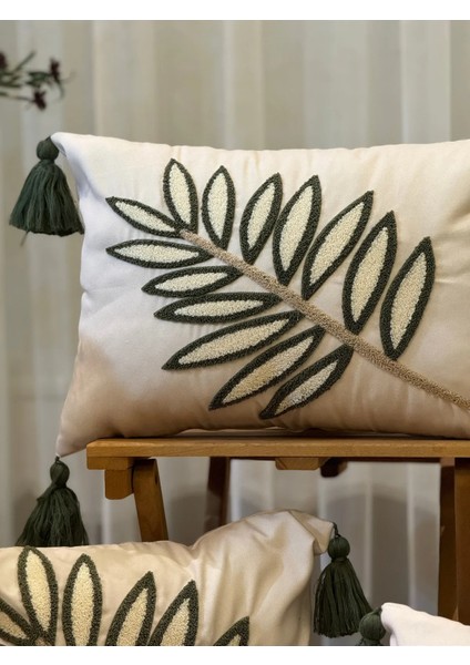 4'lü Punch Işlemeli Nakışlı Dekoratif Kırlent Kılıfı fırsatları