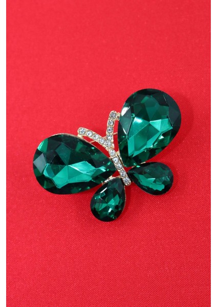Zümrüt Kelebek Broş. Yaka Iğnesi Yeşil Zümrüt Kelebek Broş. Zümrüt Broş. Kadın Broş. Kelebek Broş. modelleri