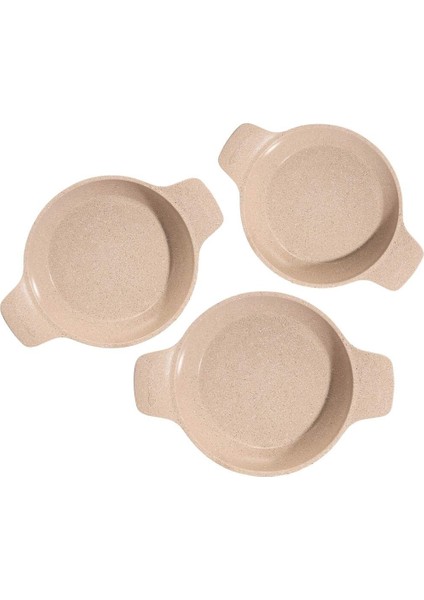 Döküm Güveç Sahan Seti, Kendinden Saplı, 3 Parça, Vizon, 18-20-22CM fırsatları