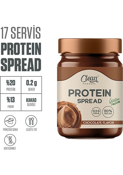 Proteinli Çikolatalı Fındık Kreması (Protein Spread) 350 gr - (2ADET) indirimleri