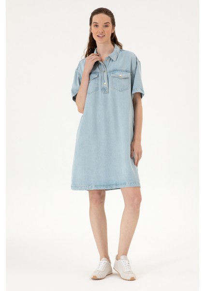 Kadın Açık Mavi Elbise (Jean) 50304314-DN0021 modelleri