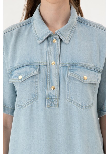 Kadın Açık Mavi Elbise (Jean) 50304314-DN0021 indirimleri