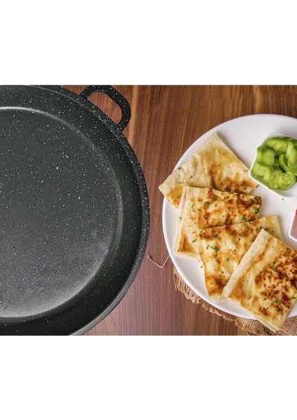 36 cm Granit Döküm Gözleme ve Bazlama Tavası, Dayanıklı ve Şık Mutfak Gereci modelleri