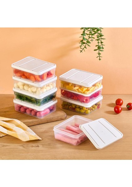 Renkli 8'li Saklama Kabı Seti, 0.5 Litre, Pratik ve Şık Tasarım fiyatları