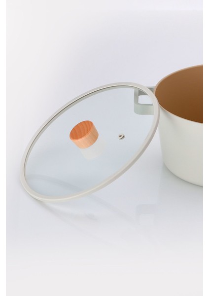 Bej Renkli 26CM Silikon Çerçeveli Düz Cam Kapak fiyatları