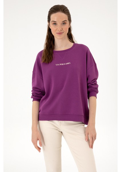 Kadın Menekşe Sweatshirt 50313562-VR037