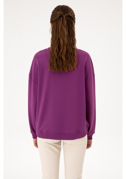 Kadın Menekşe Sweatshirt 50313562-VR037 indirimleri