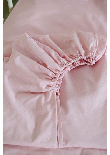 %100 Pamuk Bebek Nevresim Takımı, Lastikli Çarşaf Dahil, Pembe Renkli, Yumuşak ve Konforlu indirimleri