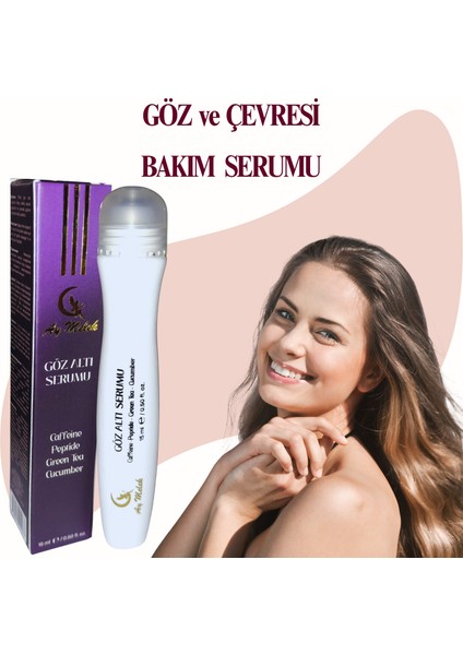 Ay Melek Göz Altı ve Göz Çevresi Yaşlanma, Morluk ve Torbalanma Karşıtı Nemlendirici Roll On Serum 15 ml