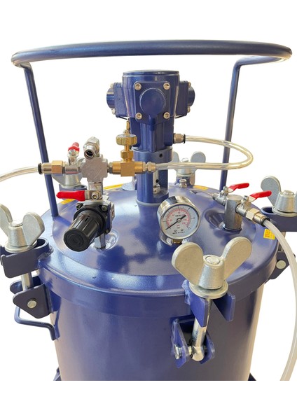 10 Lt Otomatik Karıştırıcılı Teflon Kaplı Basınçlı Boya Tankı modelleri