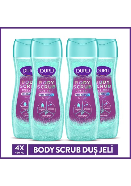 Body Scrub Ice Lıght Duş Jeli 4X450 ml