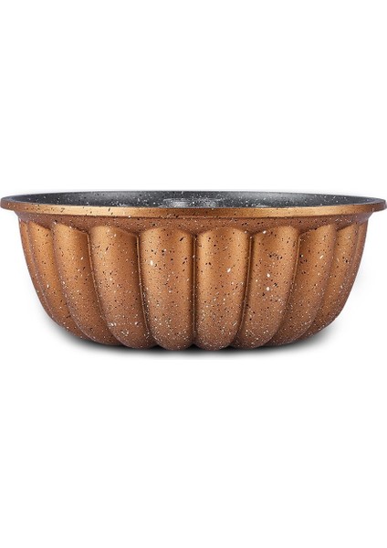 Altın Renkli, Döküm, Dilimli Kek Kalıbı, 25,5 Cm, Şık ve Dayanıklı Mutfak Gereci fırsatları