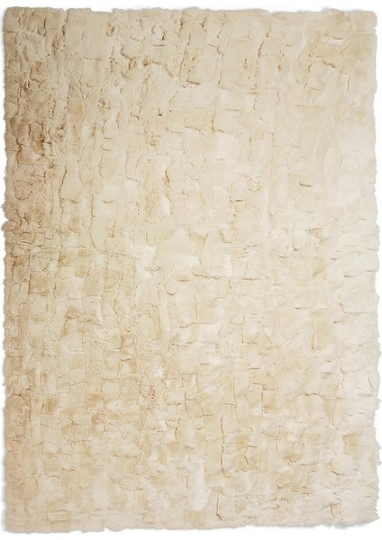 Krem Rex Tavşan Halısı - Yumuşak Salon Halısı, Kaymaz Taban Halı fırsatları