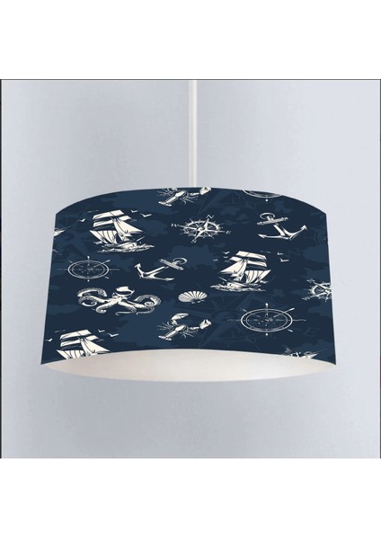 Lacivert Denizci Çocuk Avizesi, Şık ve Güvenli Aydınlatma Seçeneği