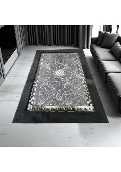 Modern Mermer Desenli Peluş Halı, Şık Ofis ve Ev Halısı fırsatları