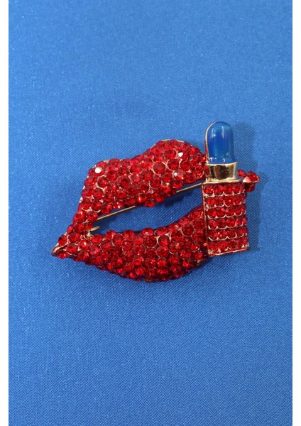 I Will Kiss You Broş. Taşlı Tasarım Broş. Yaka Iğnesi Dudak Broş. Kadın Broş. Dudak Broş. Ruj Broş. fırsatları