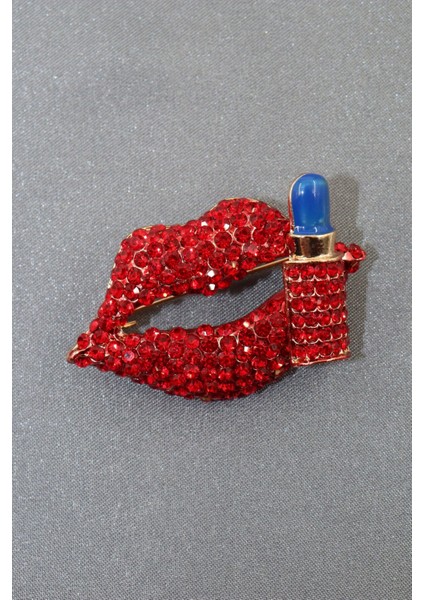 I Will Kiss You Broş. Taşlı Tasarım Broş. Yaka Iğnesi Dudak Broş. Kadın Broş. Dudak Broş. Ruj Broş. indirimleri