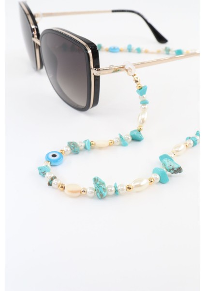 Boncuklu Gözlük Ipi. Gözlük Zinciri. Tasarım Incili Doğal Taşlı. Gözlük Ipi. Gözlük Ipi Askısı. fiyatları