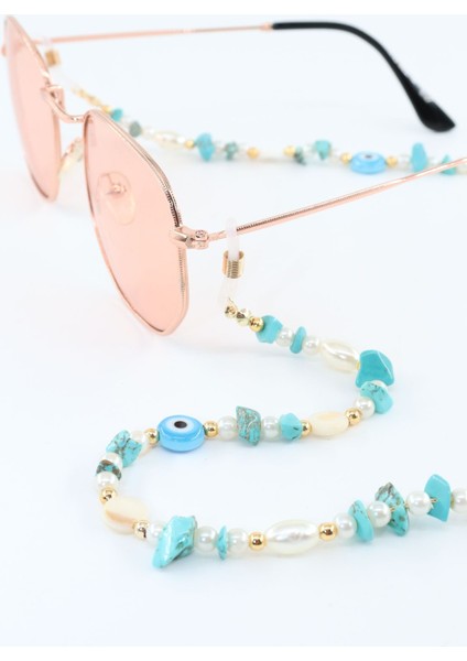 Boncuklu Gözlük Ipi. Gözlük Zinciri. Tasarım Incili Doğal Taşlı. Gözlük Ipi. Gözlük Ipi Askısı. fırsatları