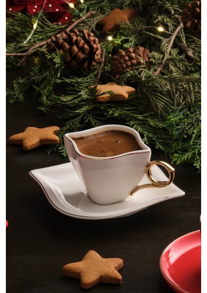 Beyaz Gold 2'li Kahve Fincan Takımı, 100 Ml, Şık ve Zarif Tasarım modelleri